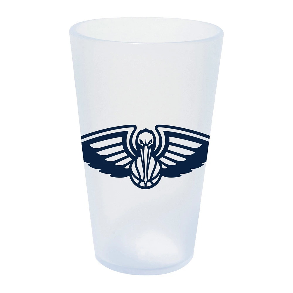 WinCraft Pélicans de la Nouvelle-Orléans 16oz. Verre à pinte en silicone Icicle