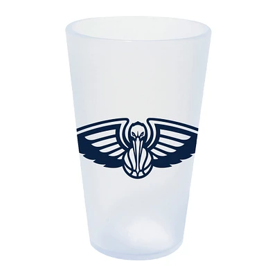 WinCraft Pélicans de la Nouvelle-Orléans 16oz. Verre à pinte en silicone Icicle