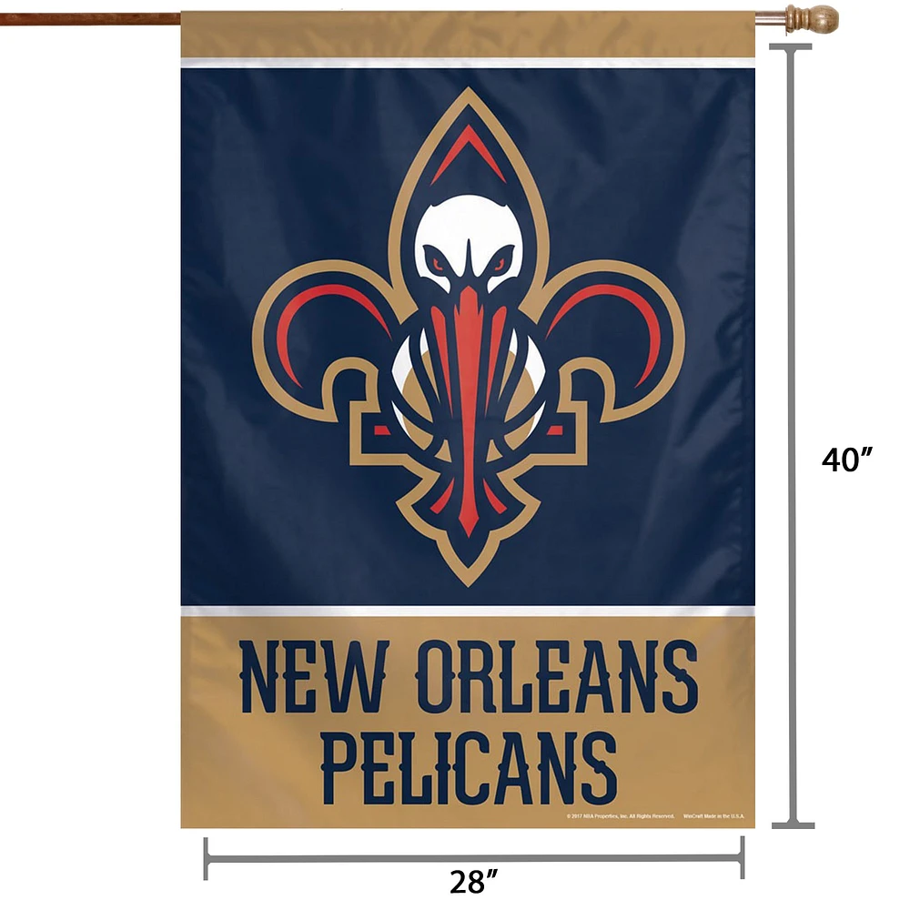 WinCraft New Orleans Pelicans 28" x 40" Primary Logo Single-Sided Vertical Banner