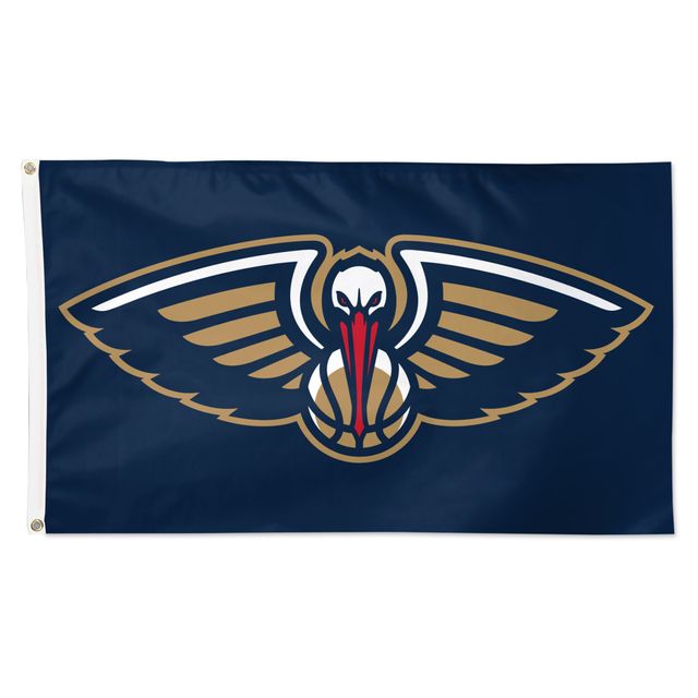 WinCraft New Orleans Pelicans 3' x 5' Logo principal simple face - Drapeau