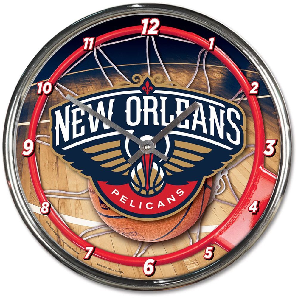 WinCraft New Orleans Pelicans Chrome Wall Clock