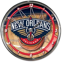 Horloge murale chromée WinCraft New Orleans Pelicans