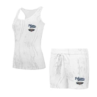 Women's Concepts Sport White New Orleans Pelicans Quartz Tank Top & Shorts Set