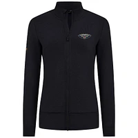 Women's Levelwear Black New Orleans Pelicans Shine Full-Zip Jacket