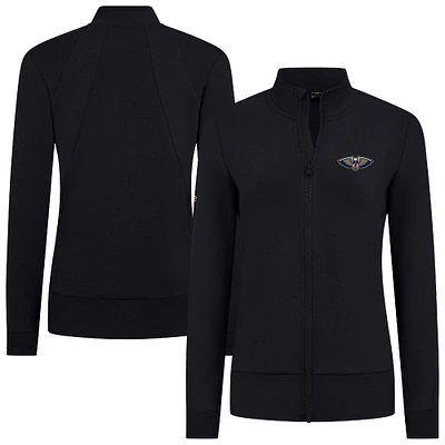Women's Levelwear Black New Orleans Pelicans Shine Full-Zip Jacket