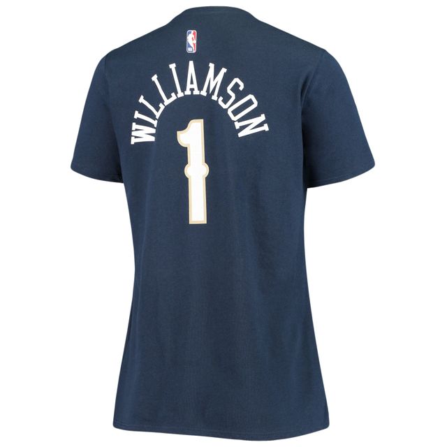 T-shirt Performance Zion Williamson New Orleans Pelicans Nike pour femme avec nom et numéro, bleu marine