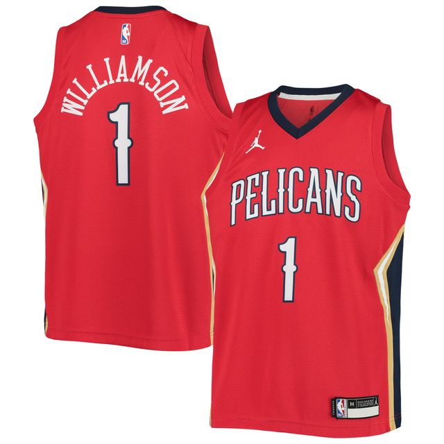 Maillot Jordan Brand Zion Williamson pour jeune New Orleans Pelicans 2020/21 Swingman Player rouge - Statement Edition