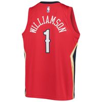 Youth Jordan Brand Zion Williamson Red New Orleans Pelicans 2020/21 Swingman Player Jersey - Statement Edition