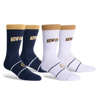 New Orleans Pelicans Youth 2-Pack Uniform Home & Away Crew Socks