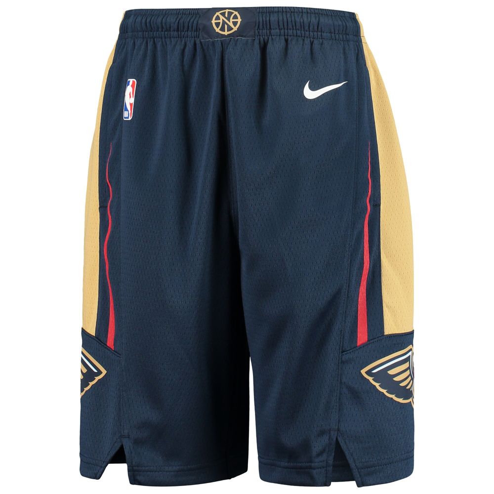 Youth Nike Navy New Orleans Pelicans 2020/21 Swingman Shorts - Icon Edition