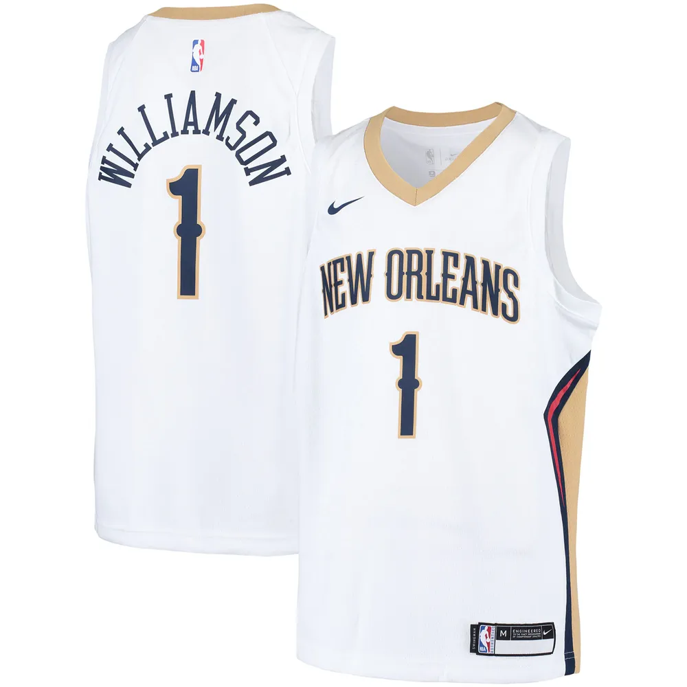boksen Explosieven water Lids Zion Williamson New Orleans Pelicans Nike Youth Swingman Player Jersey  - Association Edition White | Dulles Town Center