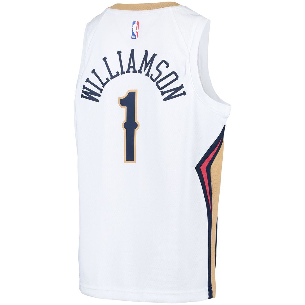 Youth Nike Zion Williamson White New Orleans Pelicans Swingman Player Jersey - Association Edition