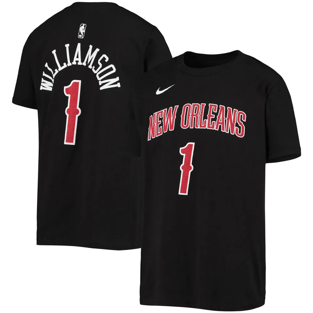 Lids Zion Williamson New Orleans Pelicans Outerstuff Youth Dark Icon Name &  Number T-Shirt - Black