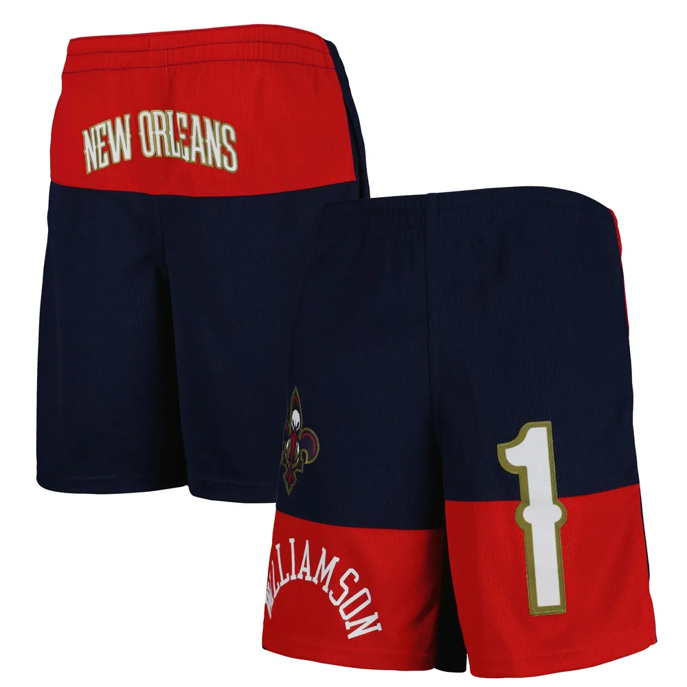 Zion Williamson Navy New Orleans Pelicans Pandemonium Short avec nom et numéro