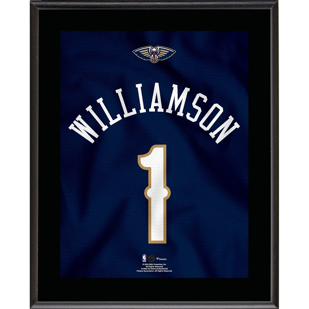 Zion Williamson New Orleans Pelicans 10.5" x 13" Jersey Number Sublimated Player Plaque