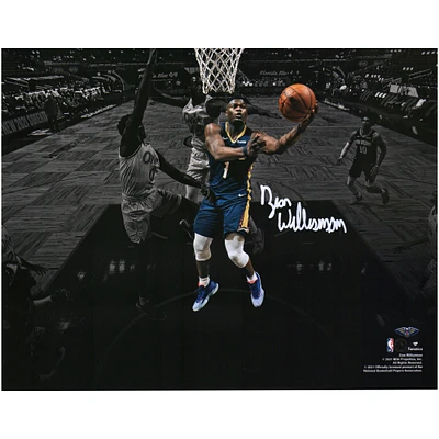 Zion Williamson New Orleans Pelicans Autographed 11" x 14" Reverse Layup vs. Orlando Magic Spotlight Photograph