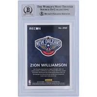 Zion Williamson New Orleans Pelicans Autographed 2019-20 Panini Chronicles Recon #292 Beckett Fanatics Witnessed Authenticated 10 Rookie Card