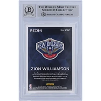 Zion Williamson New Orleans Pelicans Autographed 2019-20 Panini Chronicles Recon Pink Variation #292 Beckett Fanatics Witnessed Authenticated 10 Rookie Card