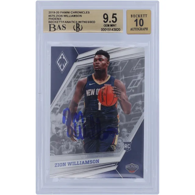 Zion Williamson Duke Blue Devils Autographed 2019-20 Panini Prizm Draft  Picks Silver #64 Beckett Fanatics Witnessed Authenticated 10 Rookie Card