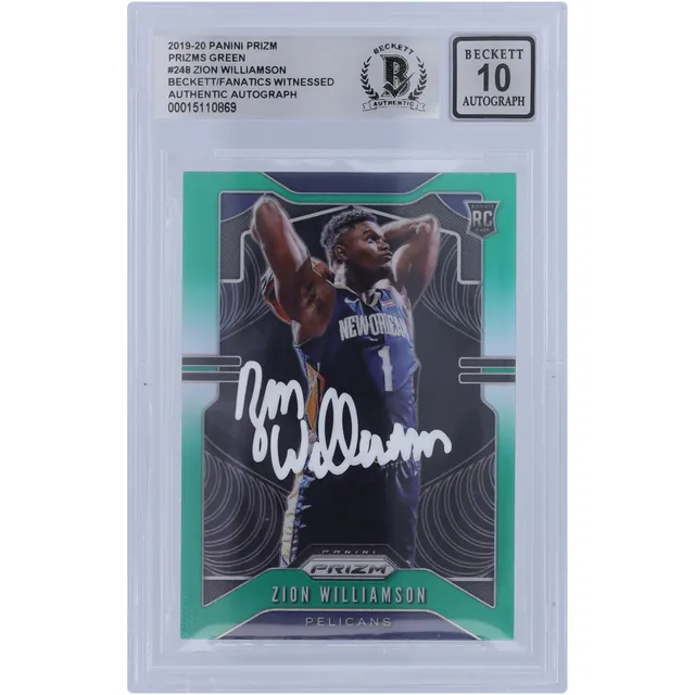 Zion Williamson Duke Blue Devils Autographed 2019-20 Panini Prizm Draft  Picks Silver #64 Beckett Fanatics Witnessed Authenticated 10 Rookie Card