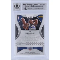 Zion Williamson New Orleans Pelicans Autographed 2019-20 Panini Prizm White Ink #248 Beckett Fanatics Witnessed Authenticated 9/10 Rookie Card 