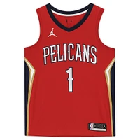 Zion Williamson New Orleans Pelicans Autographed Red Jordan Brand Swingman Jersey