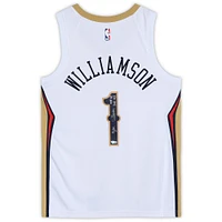 Zion Williamson New Orleans Pelicans Autographed White Nike Swingman Jersey with "2019 #1 Draft Pick" Inscription