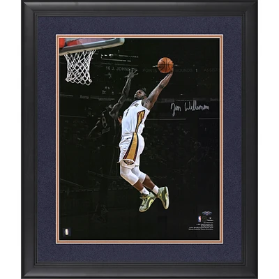Zion Williamson New Orleans Pelicans Framed Autographed 16" x 20" Spotlight Dunk Photograph