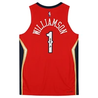 Zion Williamson Red New Orleans Pelicans Autographed Jordan Brand Authentic Jersey
