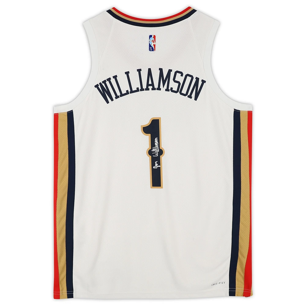 Zion Williamson White New Orleans Pelicans Autographed Nike 2021-22 Mixtape Swingman Jersey
