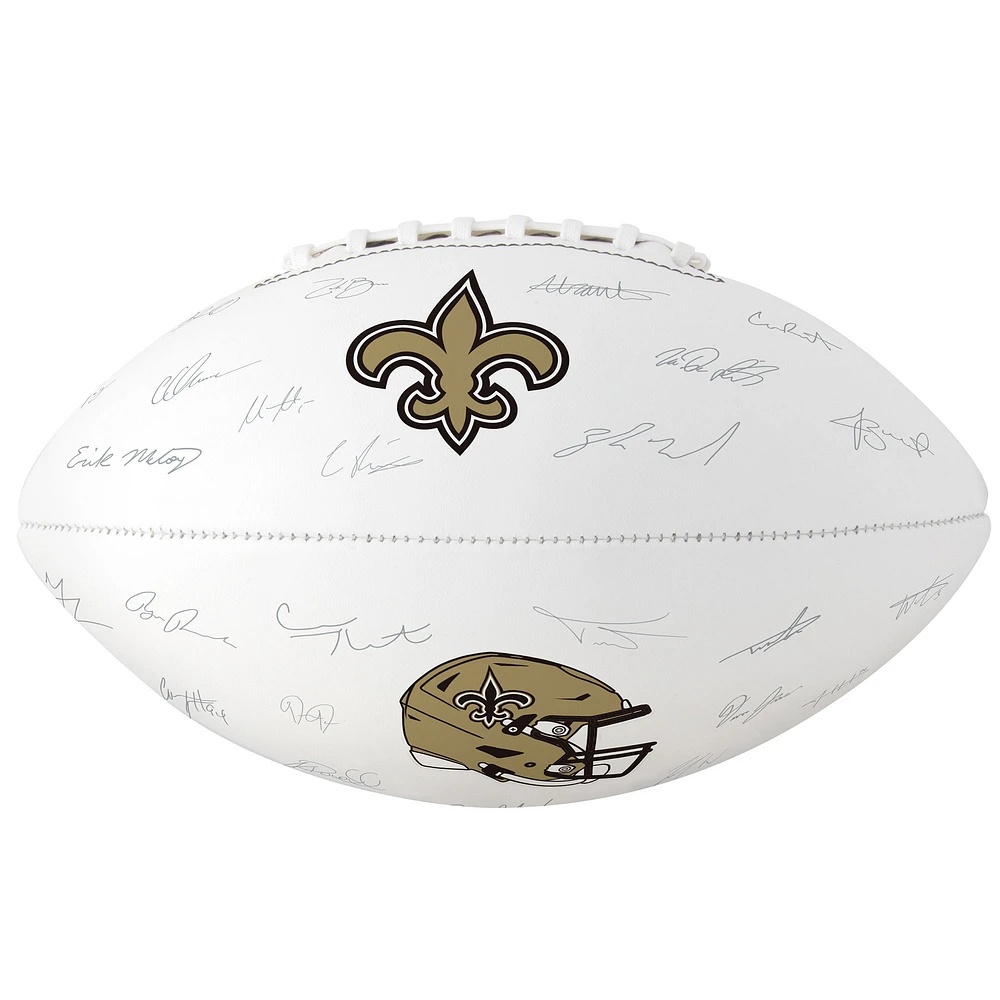 Ballon de football à signature autographe des Saints de la Nouvelle-Orléans