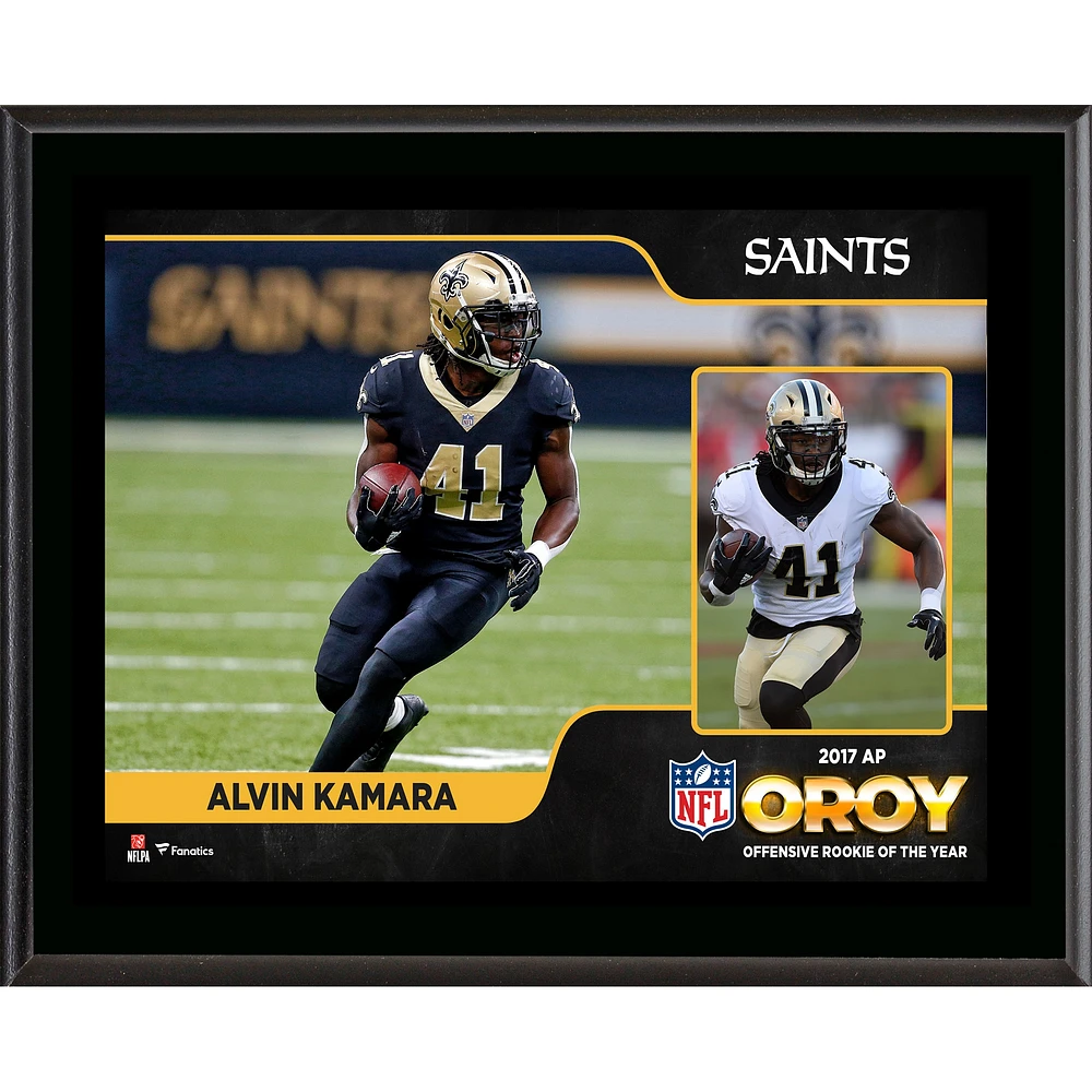 Alvin Kamara New Orleans Saints 2017 Offensive Rookie of the Year 10.5" x 13" Sublimated Plaque
