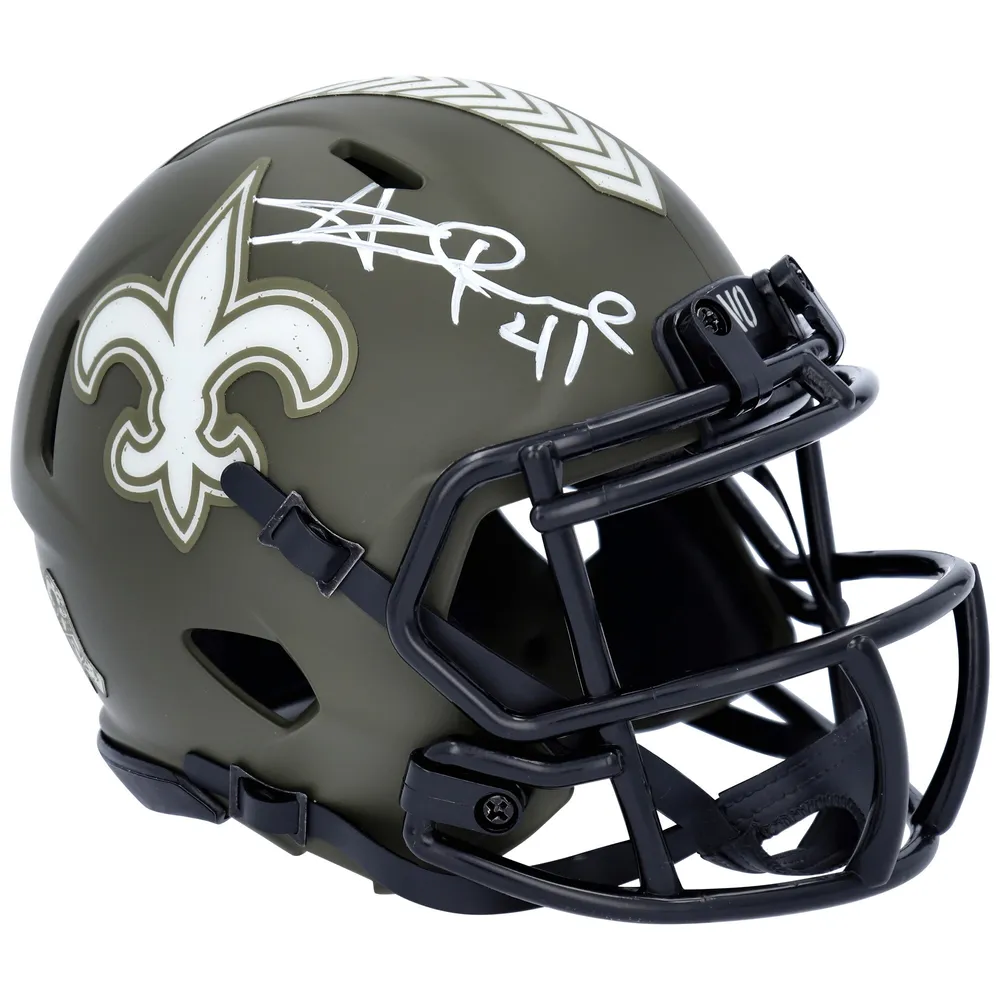 Lids Alvin Kamara New Orleans Saints Fanatics Authentic Autographed Riddell  Camo Alternate Speed Mini Helmet