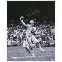 Archie Manning New Orleans Saints Autographed 16 x 20 Black & White  Passing Photograph