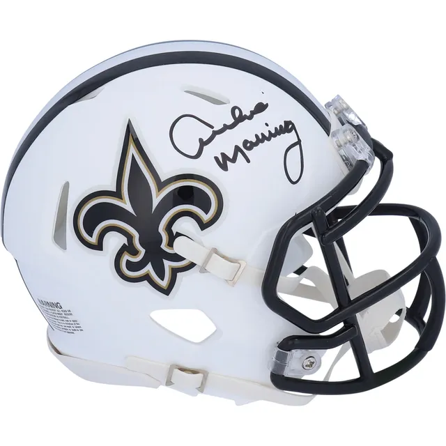 Archie Manning New Orleans Saints Autographed Riddell Speed Flat White  Alternate Authentic Helmet