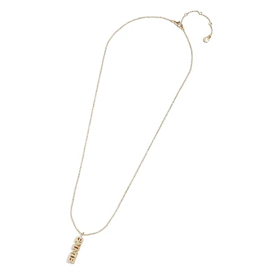 BaubleBar Collier avec pendentif avec logo des Saints de la Nouvelle-Orléans