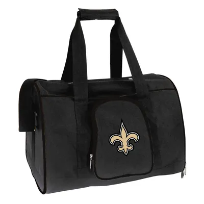 New Orleans Saints Small 16" Pet Carrier - Black