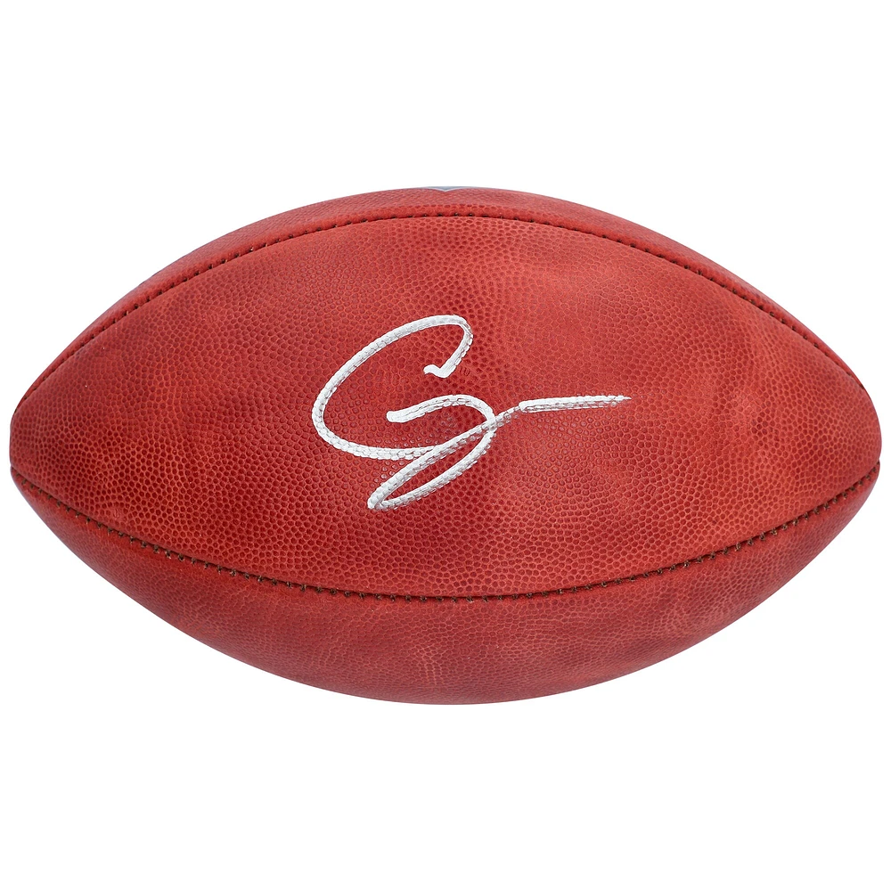 Ballon de football Wilson Duke autographié par Chase Young des New Orleans Saints
