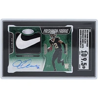 Chris Olave New Orleans Saints Autographed 2022 Panini Certified Nike Swoosh Relic #213 #2/2 SGC Authenticated 9.5/10 Rookie Card