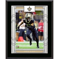 Plaque de joueur sublimée encadrée de 10,5" x 13" des New Orleans Saints de Chris Olave