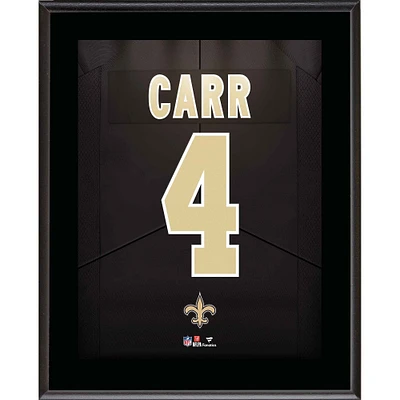 Derek Carr New Orleans Saints 10.5" x 13" Jersey Number Sublimated Player Plaque