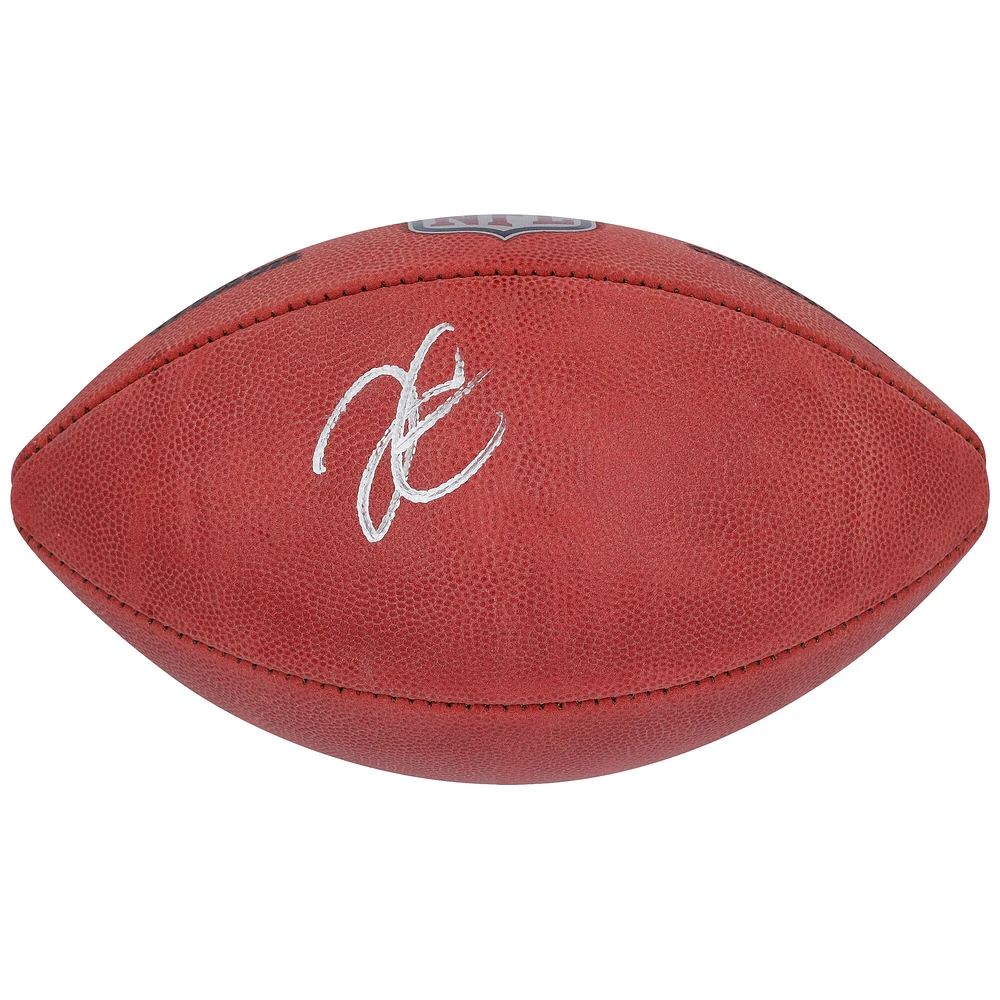 Ballon de football en couleur autographié par Derek Carr des New Orleans Saints