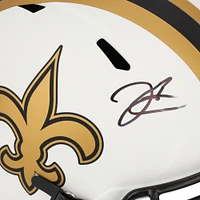 Casque réplique autographié Riddell Lunar Eclipse Speed ​​de Derek Carr par les New Orleans Saints