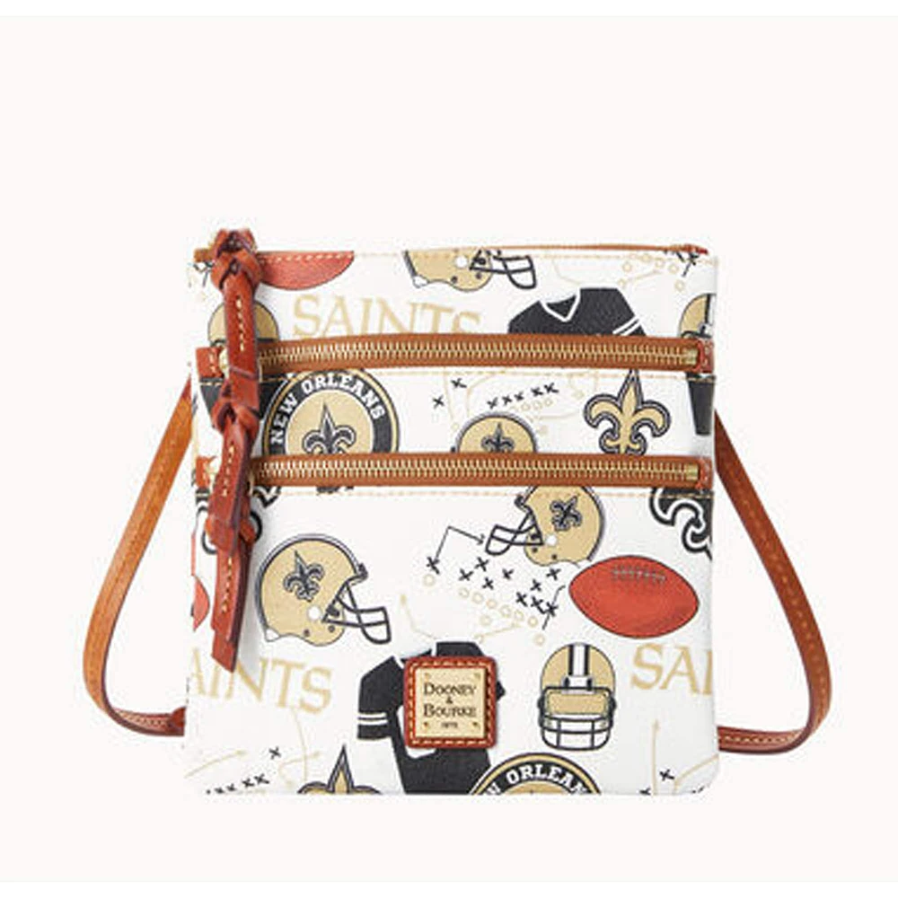 Dooney & Bourke New Orleans Saints Game Day Triple-Zip Crossbody Purse