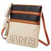 Dooney & Bourke New Orleans Saints Infield Sac à bandoulière à triple fermeture éclair