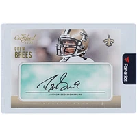 Carte Panini certifiée 2017 autographiée par Drew Brees des Saints de la Nouvelle-Orléans #MC-DB #1/1