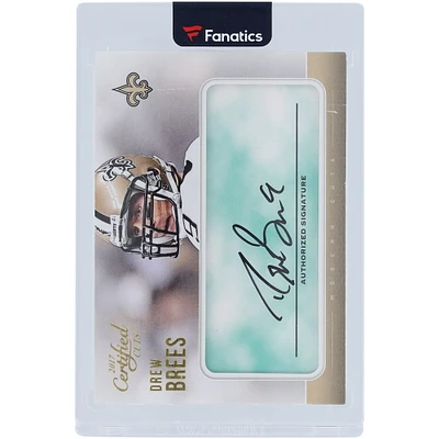 Carte Panini certifiée 2017 autographiée par Drew Brees des Saints de la Nouvelle-Orléans #MC-DB #1/1