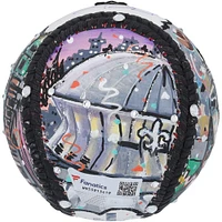 Ballon de baseball autographié par Drew Brees des New Orleans Saints - Illustration de Charles Fazzino - WN55913419
