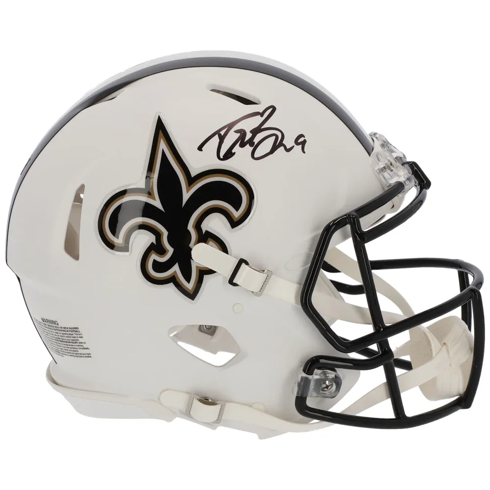 Lids Drew Brees New Orleans Saints Fanatics Authentic Autographed Riddell  Flat White Alternate Speed Authentic Helmet
