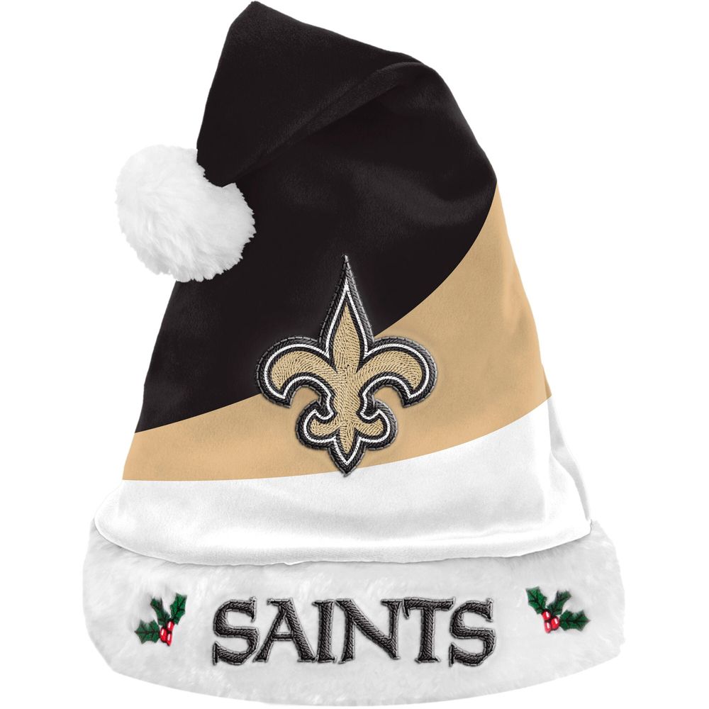 FOCO New Orleans Saints Logo Colorblock Santa Hat Bayshore